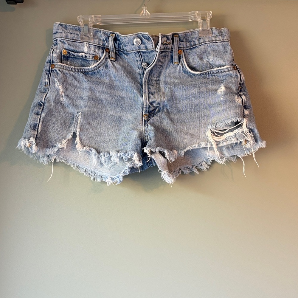 Agolde Blue Denim Jean shorts size 27.